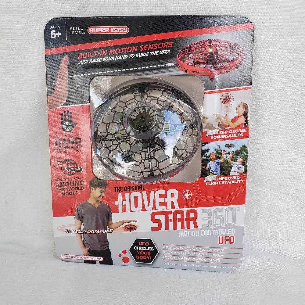 Hover Star 360° Hand Command Motion Controlled UFO Black